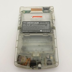 GAME BOY COLOR 本体 CGB-001 クリア＋ポケットモンスター金の画像