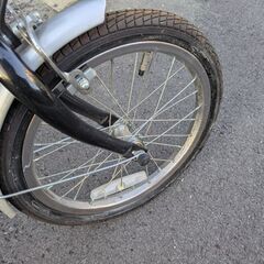 ミニ折り畳み自転車　ブラックの画像