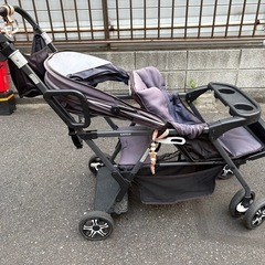 二人でゴー！ 2人乗りベビーカー  リアシート付きの画像