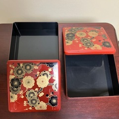 和風の入れ物 お重 2個セットの画像