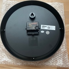 IKEA 掛け時計　黒の画像