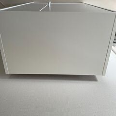 IKEA、BAGGEBO バッゲボー キャビネット 扉付, ホワイト, 50x30x80 cmの画像
