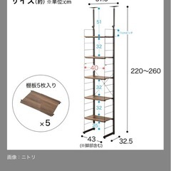ニトリ　Nポルダ　40cmの画像