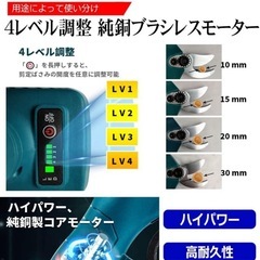充電式 コードレス 剪定ばさみ makita マキタ ハイパワー 18V バッテリー リチウムイオン 対応 はさみ ハサミ 枝切り 電動工具 makita 互換品 庭木 柄 園芸 剪定用具 電動剪定 バサミ ブラシレスモーター搭載 プロ 太い枝 太枝 切断径30mm 日本語取扱説明書付き ケース付の画像