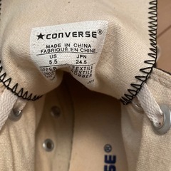 コンバース黒24.5 ハイヒールタイプの画像