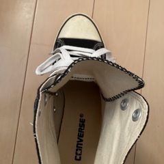 コンバース黒24.5 ハイヒールタイプの画像