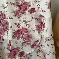 レストローズ　花柄スカート　白 ピンクの画像