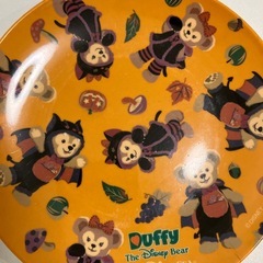 ダッフィー　ハロウィンお皿の画像