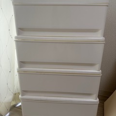 【4段・白】ニトリ 引き出し型 衣装BOXの画像