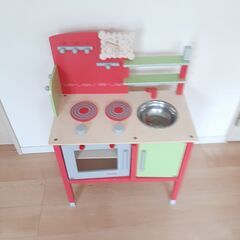 (おもちゃ)子供用　おままごとキッチン ミニキッチン　おもちゃ、知育玩具の画像