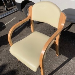 木製スタッキングチェア　介護椅子の画像