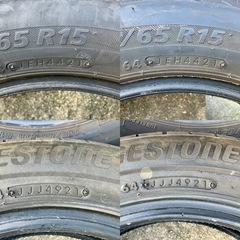 165/65R15 4本セット BS NEXTRY 2本 BS Playz PX II  2本 2021年製造 中古品の画像