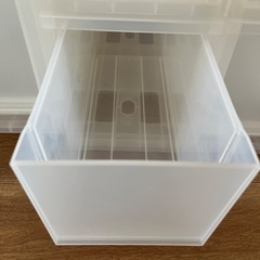 無印良品クリアケース収納ボックスの画像