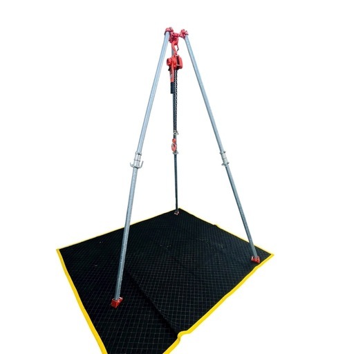 TACOMAN 携帯三脚　三脚ヘッド　チェンブロックセット　1t