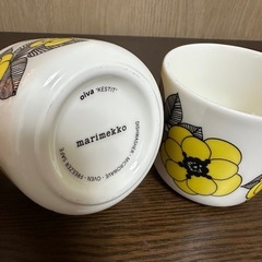 マリメッコ マグ2点＋ROSE BUDマグ＋クリスマスマーケットマグ＋ワイングラス3点 まとめセット（森下駅受け渡し可） の画像