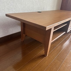 天然木　テレビボードの画像