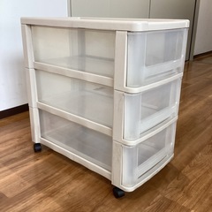 プラ衣装ケース　キャスター付き　【町田市再生家具】0928の画像