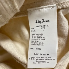 Lilly Brown フレアデニムワンピース　アイボリー　サイズ1　美品の画像