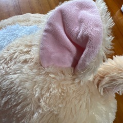 丸っこいうさぎぬいぐるみの画像