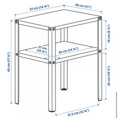  IKEAサイドテーブルの画像