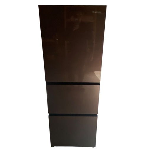 【ジ0928-15】黒と茶色の珍しい配色‼️Hisense  ハイセンス ノンフロン冷凍冷蔵庫　HR-G2801BR 2021年製