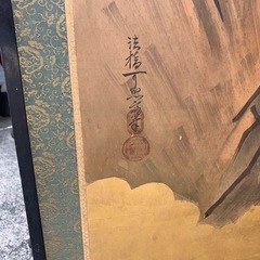 金屏風　七賢人竹林　一双　大変美しいの画像