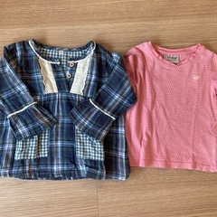 80サイズ 女の子用 子ども服の画像