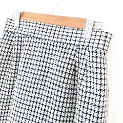 【急募‼️】新品！千鳥柄 ひざ丈スカート★ Lサイズの画像
