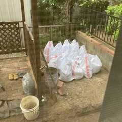 再開しました 残土もらってください　土嚢袋入りの画像