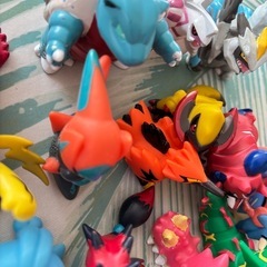 ポケモン指人形とソフビ？達の画像