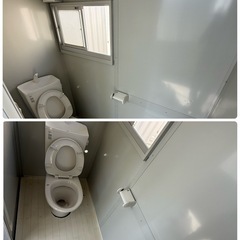 CT-54J 三協フロンテア　ユニットハウス　プレハブ　未使用トイレカプセル付きの画像