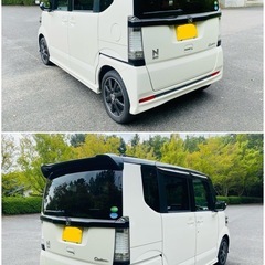 ホンダ　N-BOX  カスタム  2トーンカラースタイル　G・Aパッケージ　 平成26年　　左パワースライドドア　ETC  純正ナビ  　現場引渡しの画像