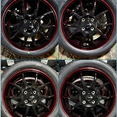 「商談中」㉖165/55R15新品タイヤ4本と新品ホイールと新品ナット付きの画像