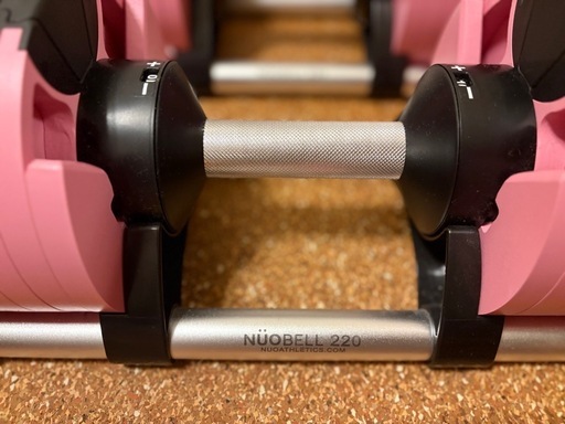 NUOBELL 可変式ダンベル ピンク 美品　20kg×2 2kg刻み フレックスベル