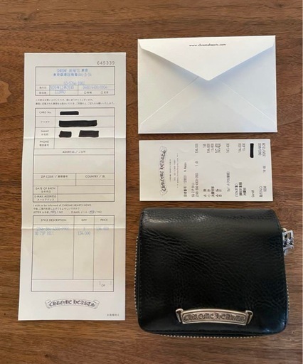 クロムハーツ　スクエアジップビルウォレット　原本付