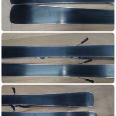 ●24) ROSSIGNOL radical j 140cm  107/67/94 12M スキー板 /ビンディング / ポール 101cm 3点セット  比較的綺麗め 中古 ③の画像