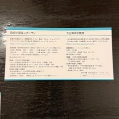 4人分 ユネッサン 下田海中水族館 入場券 の画像