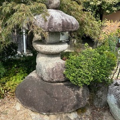 灯篭　　とうろう　　庭石の画像