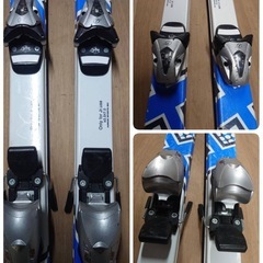 ●26) B×B FREERIDE FXS1000 150cm  105 /66/92 13.5M スキー板 /ビンディンSL45/KAZAMA ポール 105cm 3点セット 中古 ④の画像