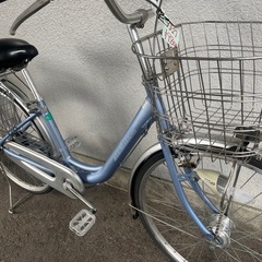 ９J２８　アルミのホームサイクル２６サイズ　オートライト付き　★自転車専門店の中古車です★　【消費税込み・防犯登録６００円込みの画像