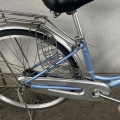 ９J２８　アルミのホームサイクル２６サイズ　オートライト付き　★自転車専門店の中古車です★　【消費税込み・防犯登録６００円込みの画像