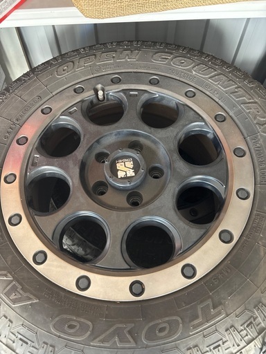 デリカD5 トーヨータイヤ　オープンカントリー　ホイールエクストリームj