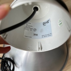 　【T2629】IKEA　ペンダントライト　Foto　16884　シルバーの画像