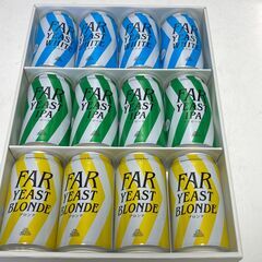 店頭引き渡し 未開栓 FAR YEAST BREWING ギフトビールセット 3種12本 定価6,600円 酒の画像