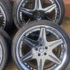 WORK LS406PR 20インチタイヤホイールセット！8.5J&9.5J の画像