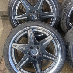 WORK LS406PR 20インチタイヤホイールセット！8.5J&9.5J の画像