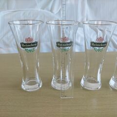 ハイネケンのグラス4個の画像