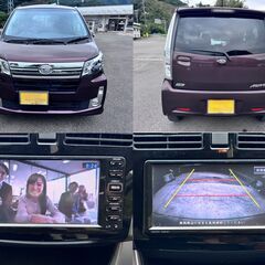 😊ムーヴカスタム 後期😀車検付きR9年2月まで🤞お買得👌LEDヘッドライト/オートライト/純正ナビ・テレビ・バックカメラ/純正アルミホイール/スマートキー/ETC😃修復歴なし👍乗って帰っても大丈夫🆗の画像