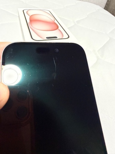 決まりました。美品　iPhone15 ピンク　256GBGB