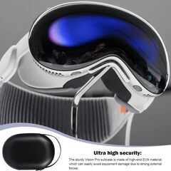 Vision Pro 収納ケース Apple Vision Pro 対応 防水ケース 携帯用ハードケース キャリングケース 持ち運びに便利 保護 耐衝撃 (PU ケース)の画像